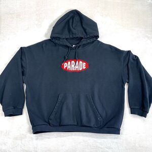 Parade Sweatshirt Womens XL Black Oversized Skater‎ Pullover Hoodie